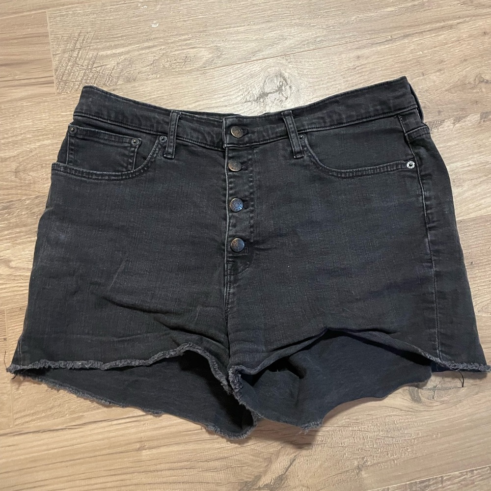 J. Crew Women's Black Denim Shorts